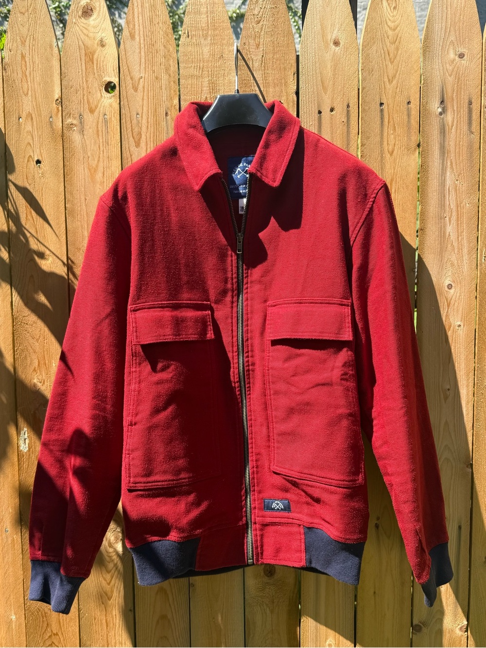 Bleu de Paname Red French Workwear Utility Jacket